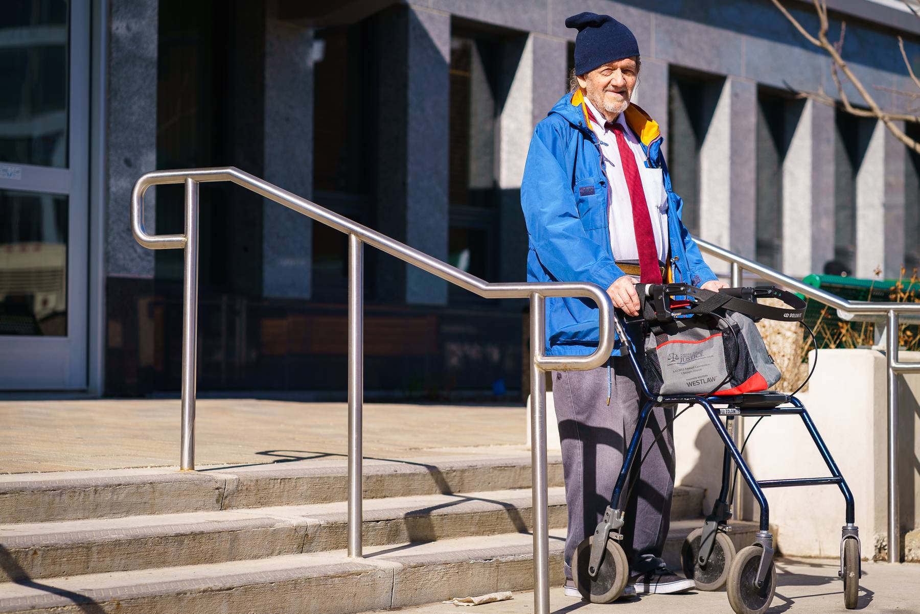 Moe Shanfield, 85, lives in Caroline Hedger Apartments in Rogers Park. The CHA building has had numerous problems with its elevators despite the building going through a $45 million overhaul.